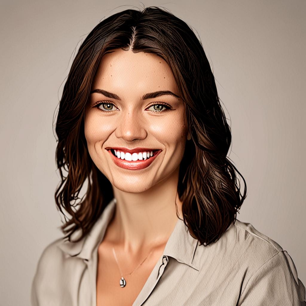 smiling woman portrait