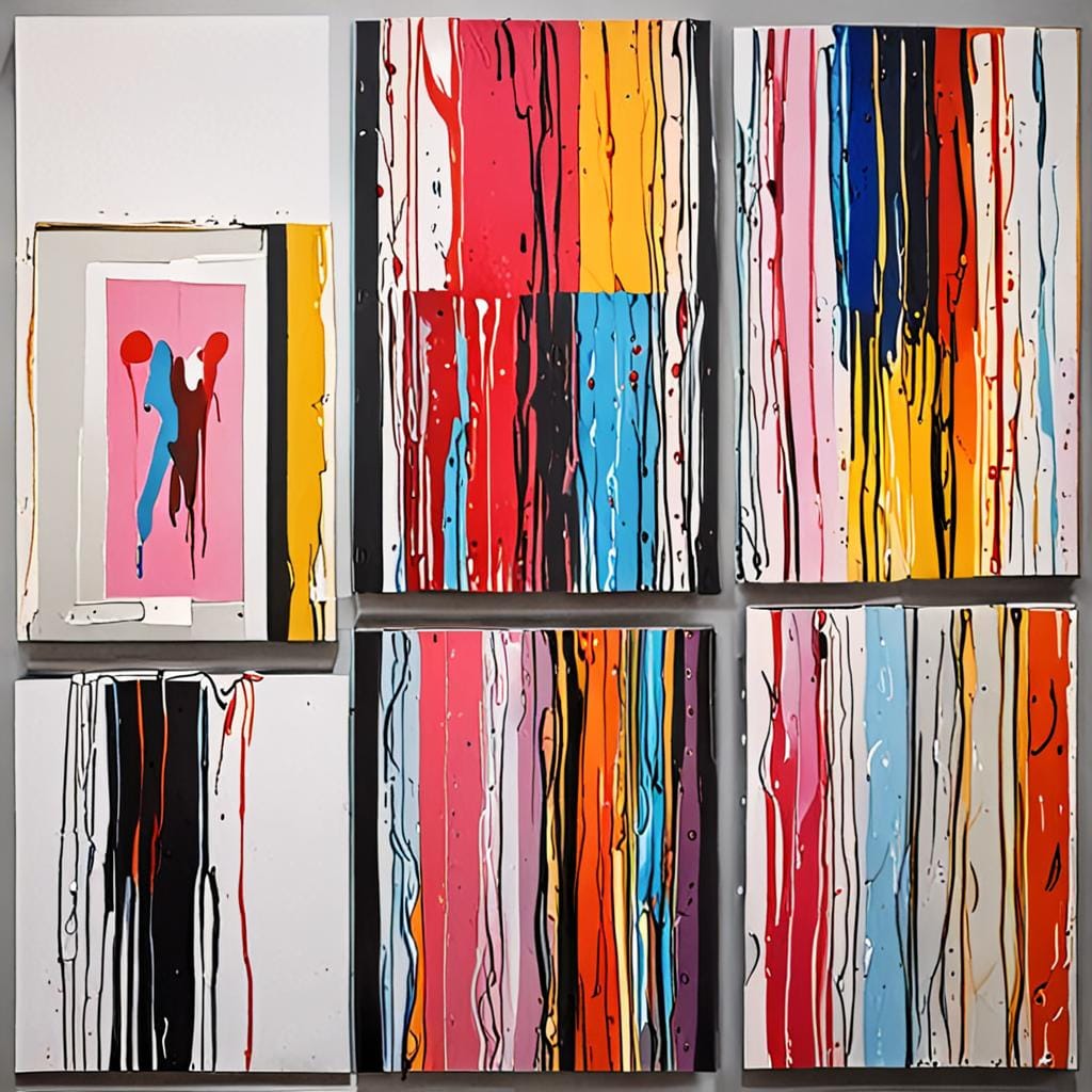 modern contemporary art exhibition painting