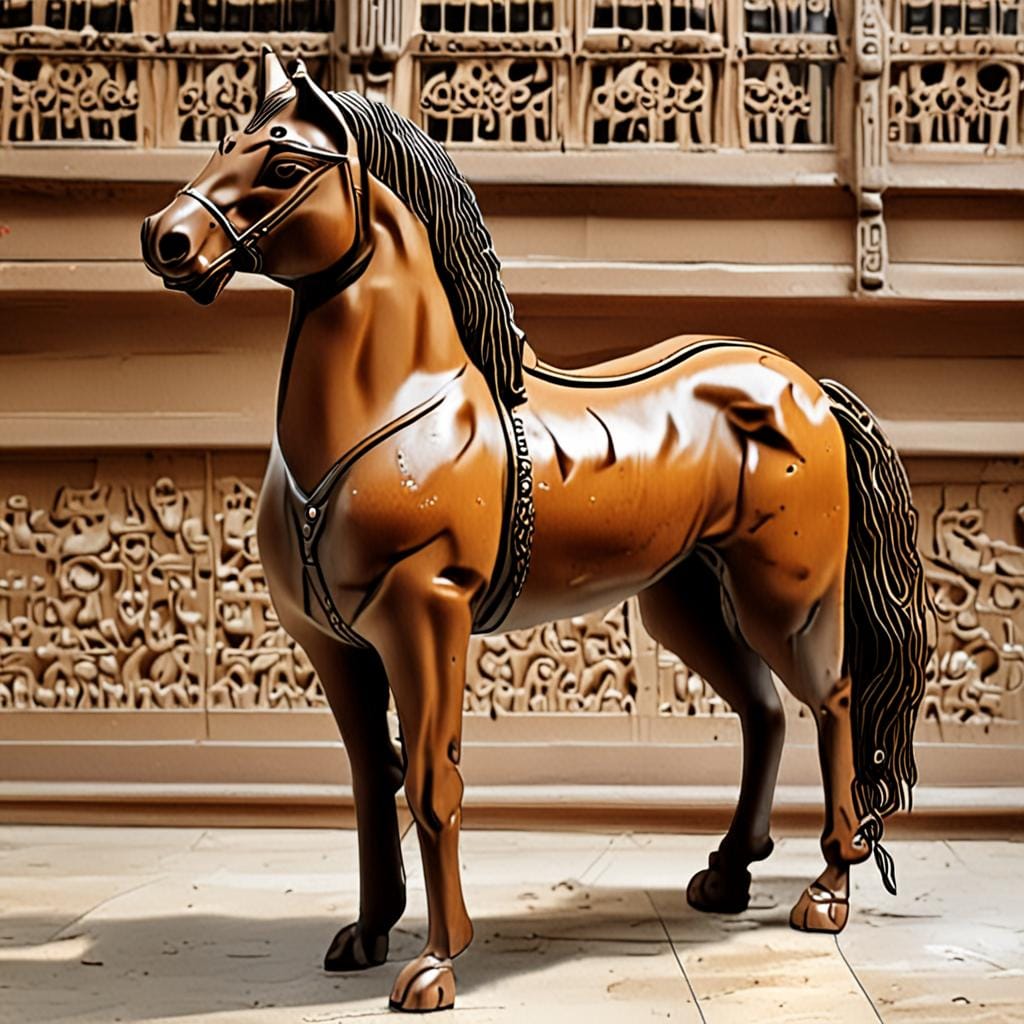 tang dynasty ceramic horse sculpture
