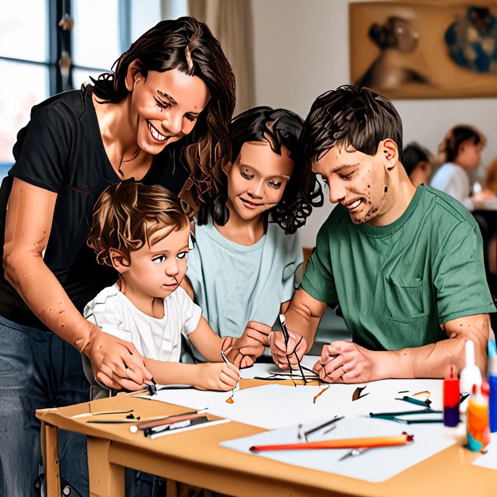 family art workshop museum activity