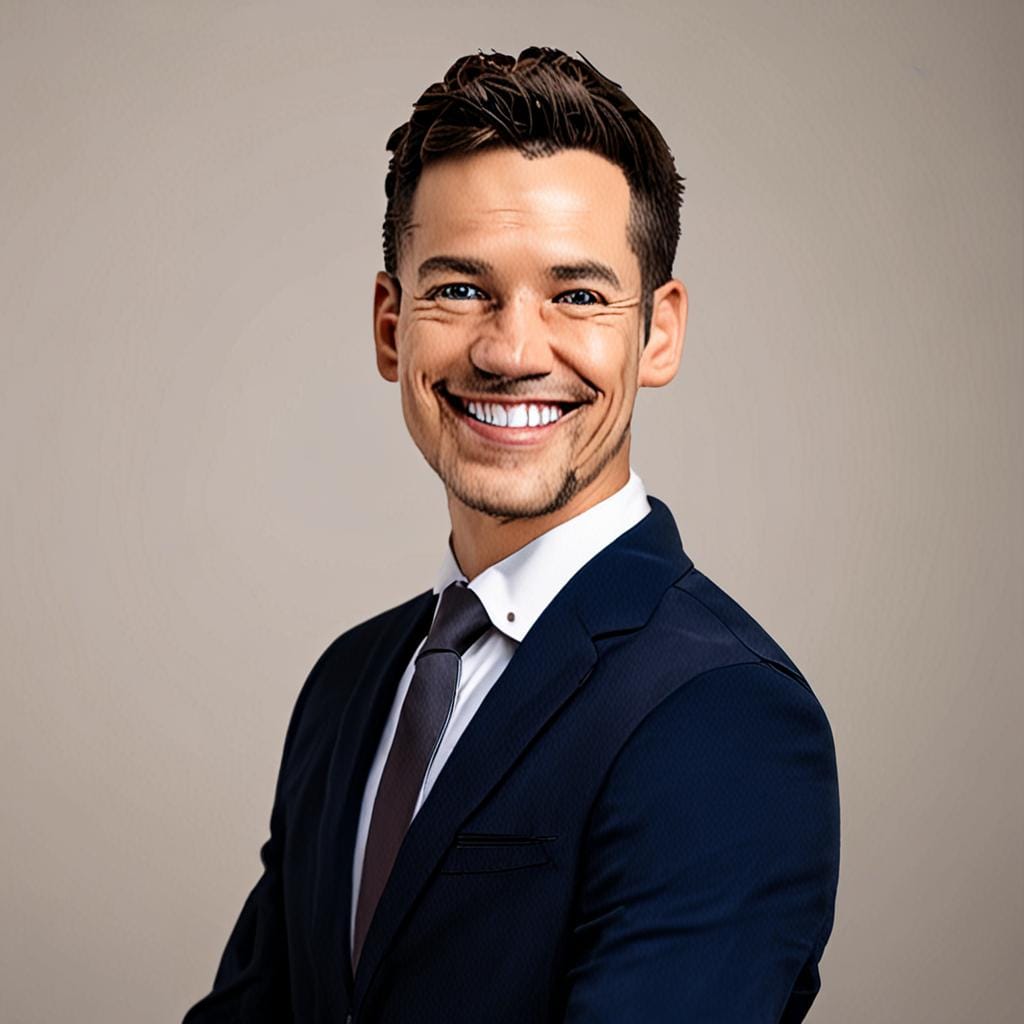 smiling man real estate agent portrait