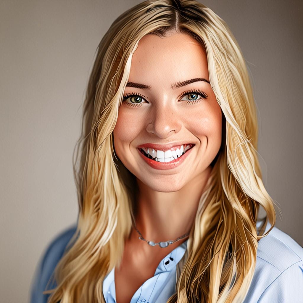 smiling young woman portrait