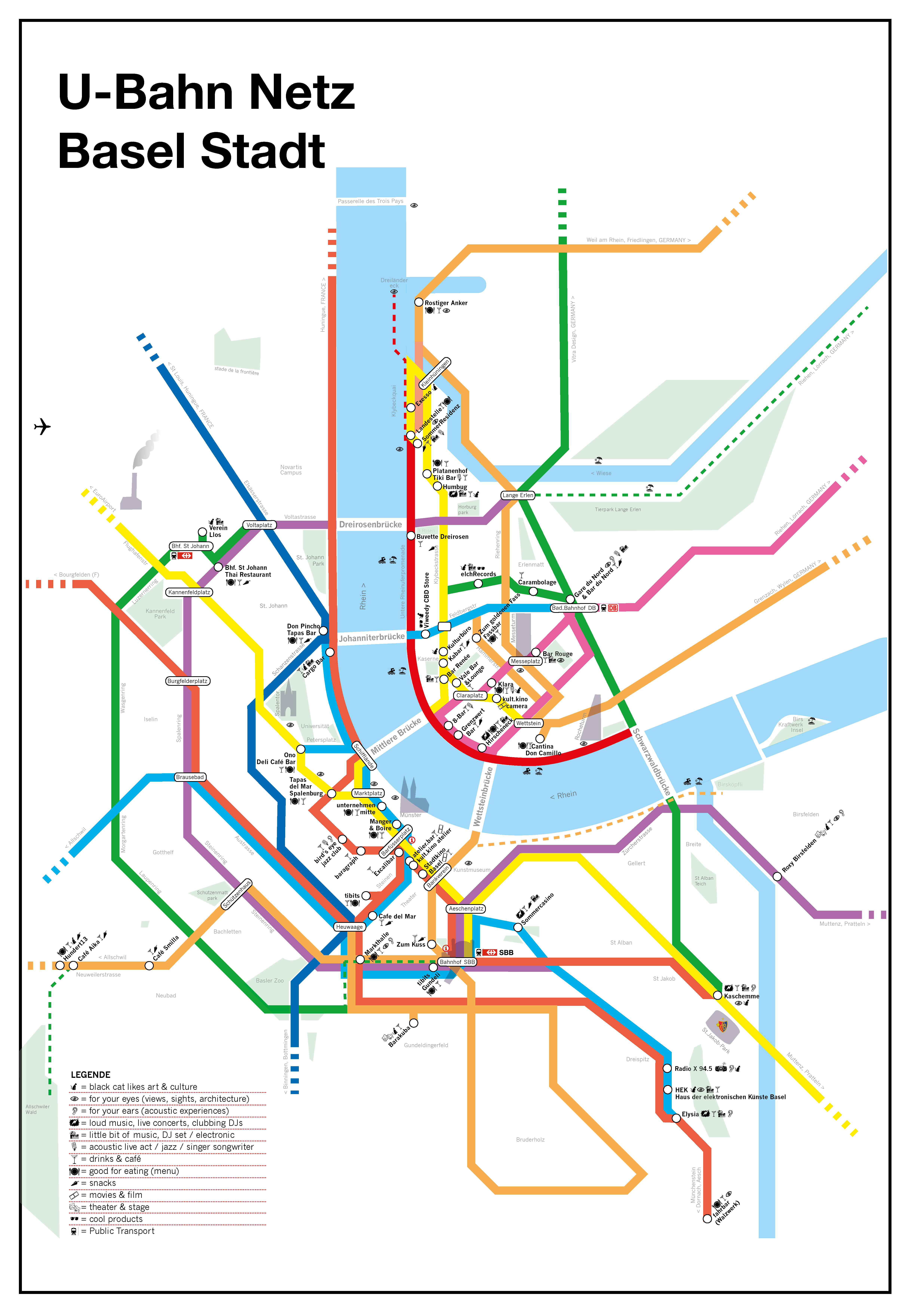 Basel Zone Baselcitymap sommer edition 2019 #ubahn - streetwise