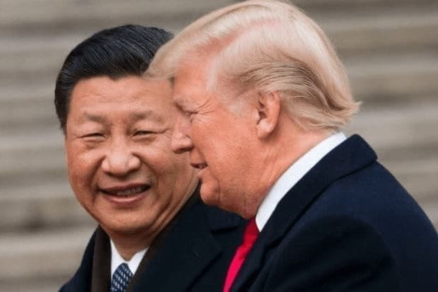 President Xi Jinping and President Donald Trump Talking