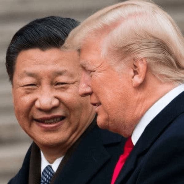 President Xi Jinping and President Donald Trump Talking