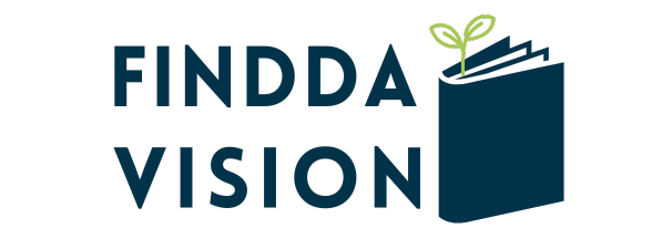 Prussian blue logo of Finddavision a Digital Product Online Shop that specialize on how to deal a Recession