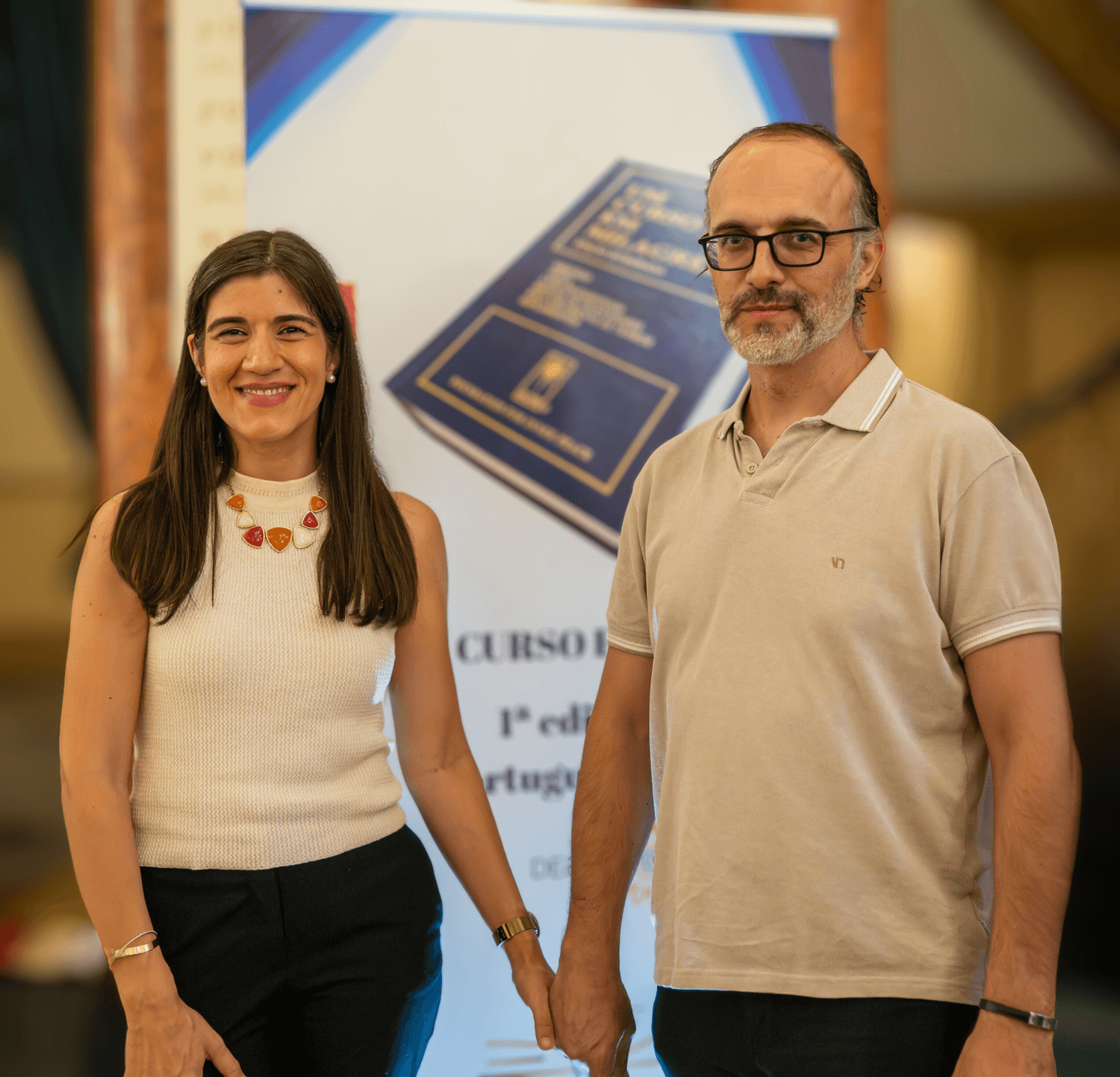 Christina e Luís — facilitadores do grupo UCEM