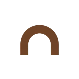two nested arcs opening upward