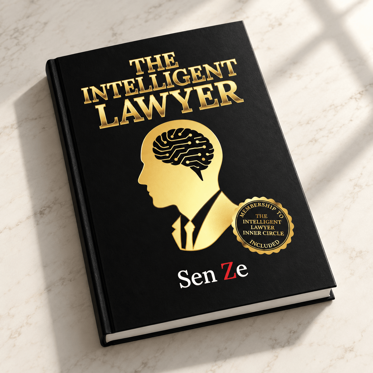 The Intelligent Lawyer hardcover viewed from above at an angle