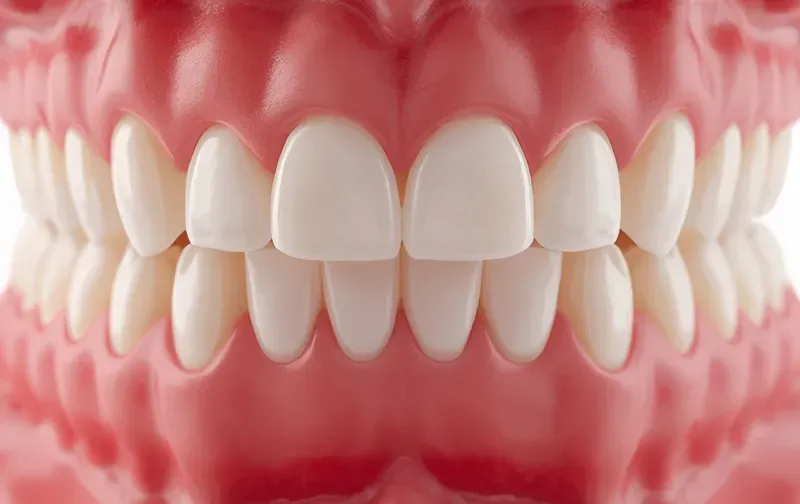 dental implant model teeth close up realistic