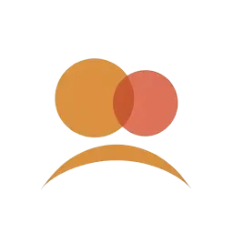 two overlapping circles with a curved arc beneath