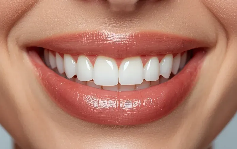 teeth whitening treatment close up realistic