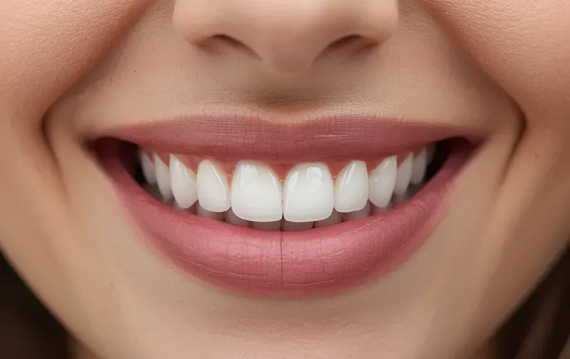 digital smile design on computer screen teeth