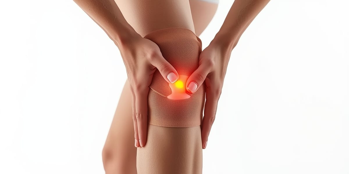 floss band compression, knee joint, mobility exercise