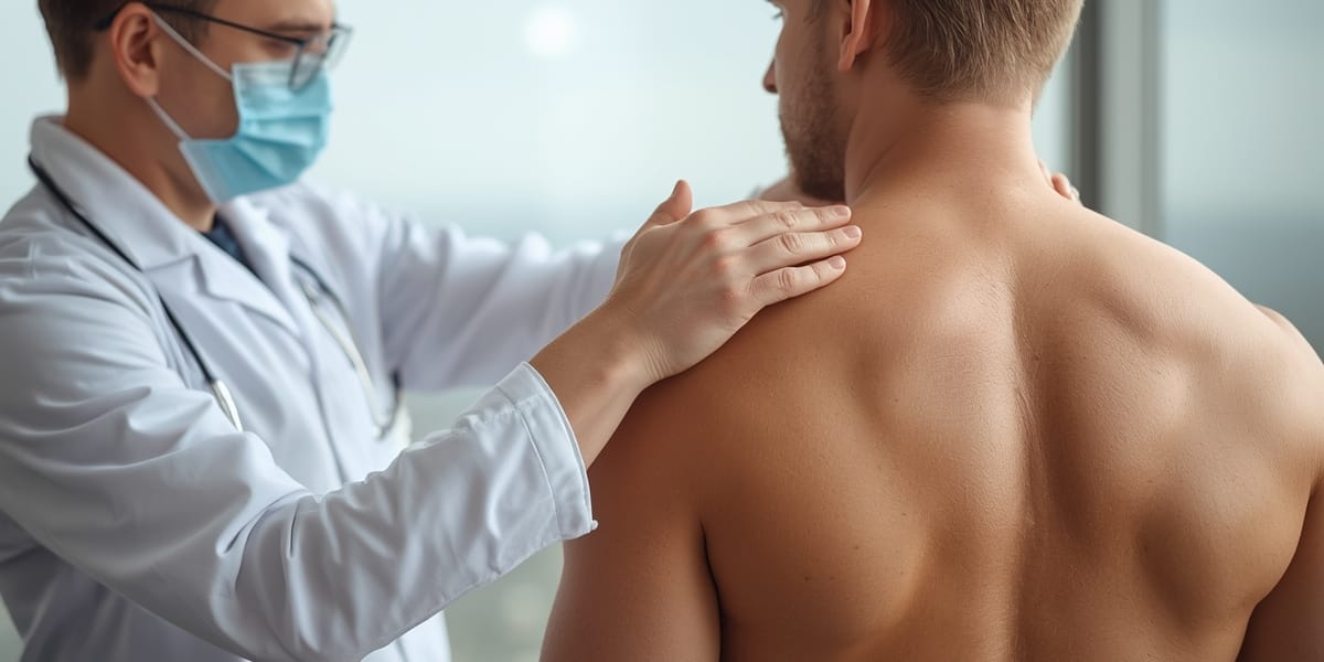 clinical examination, shoulder test, practitioner patient