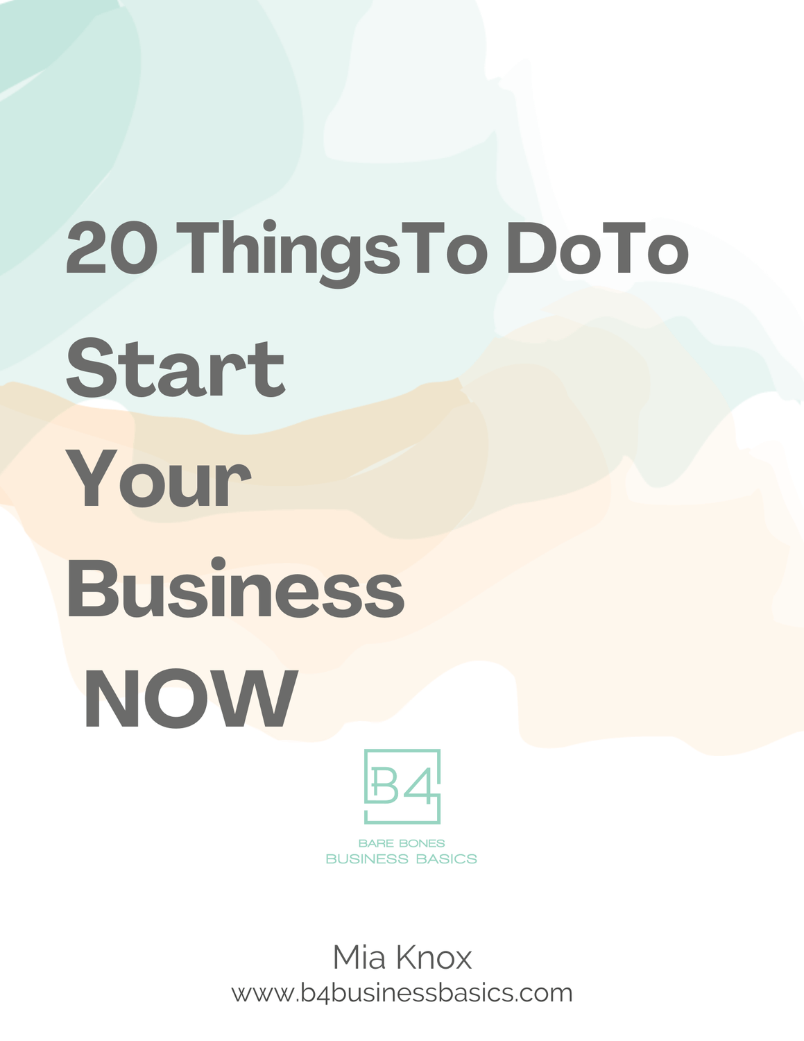 Learn more about 20 things to do to start your business now