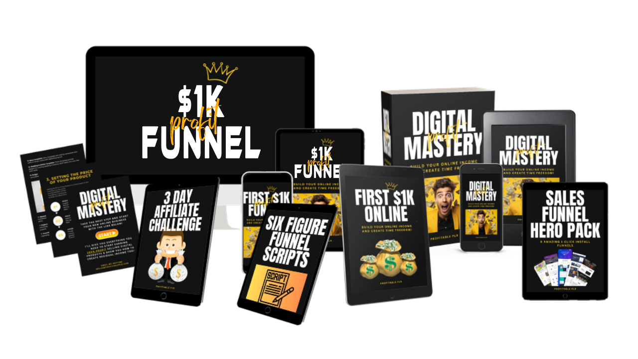 first $1k funnel package with bonuses
