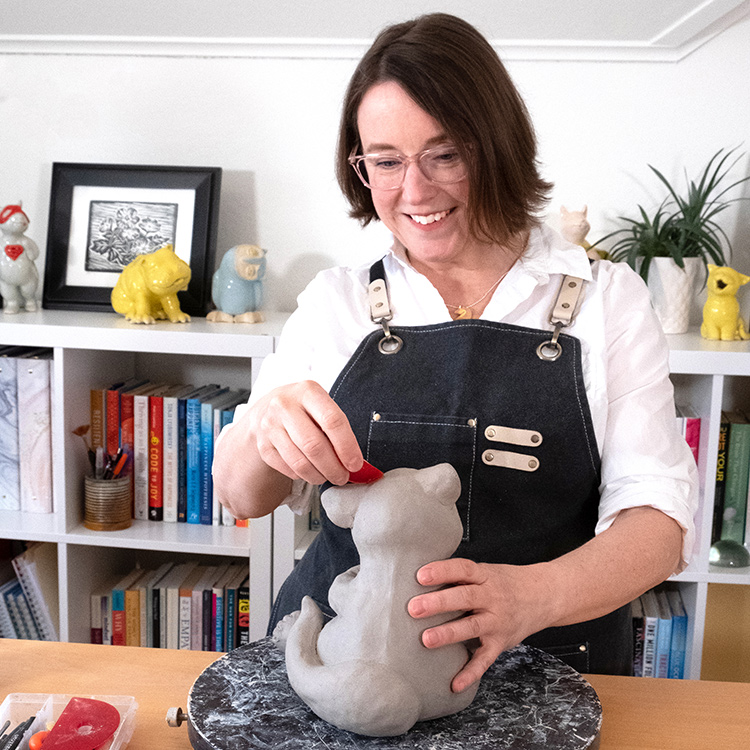 Swinging Moods Collection of 4 art prints in white frames