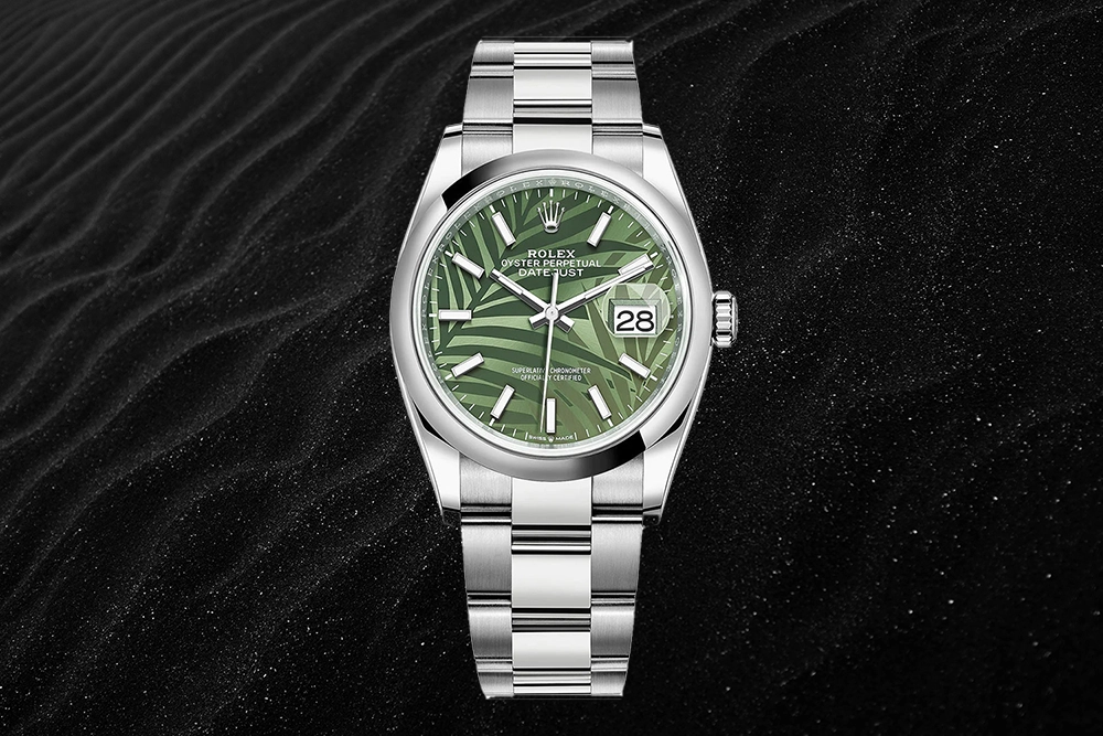 Rolex Date Just-Palm Motif Dial
