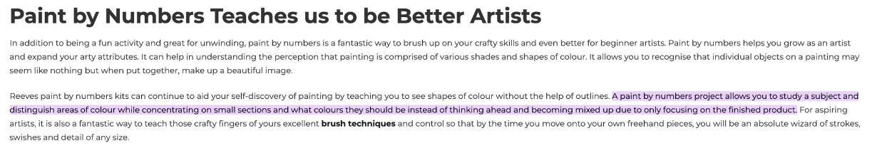 Paint by numbers teaches us to be better artists