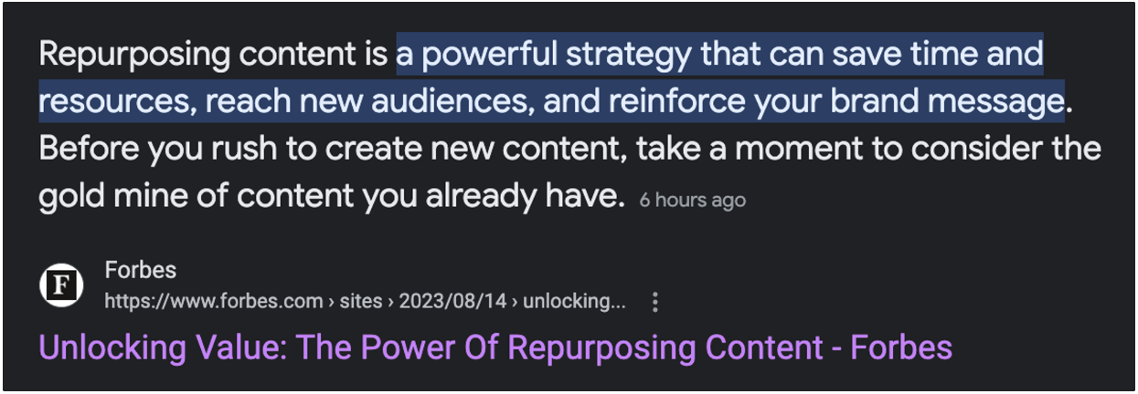 Unlock Value: The power of repurposing content - forbes
