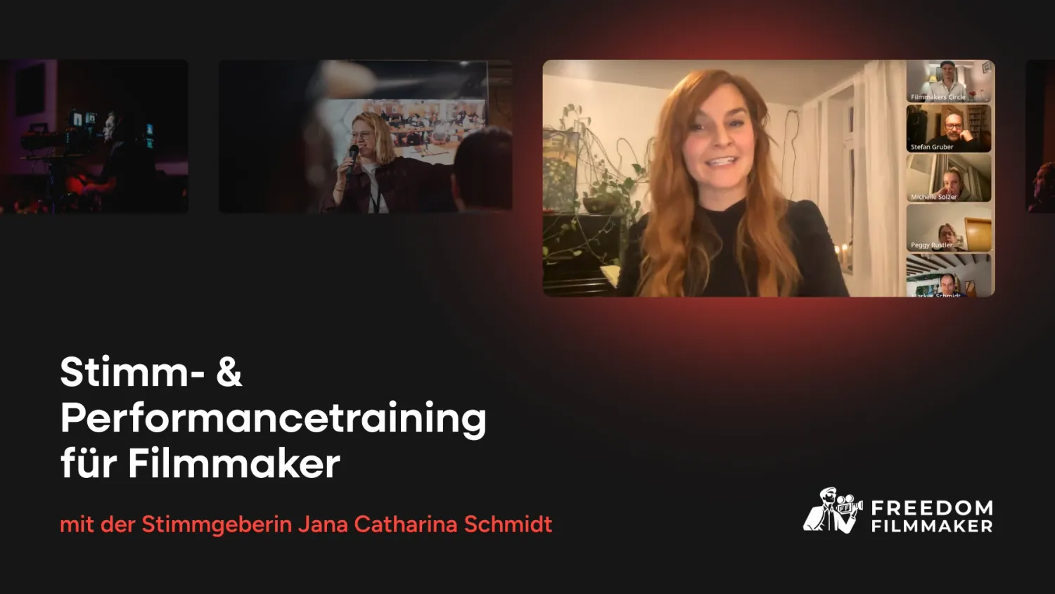 Stimm- & Performancetraining für Filmmaker mit der Stimmgeberin Jana Catharina Schmidt