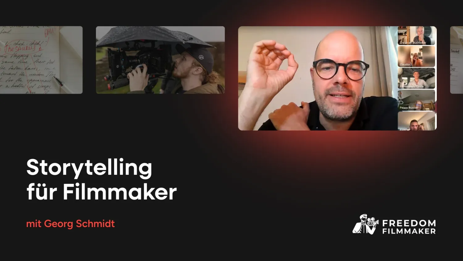 Storytelling für Filmmaker mit Georg Schmidt