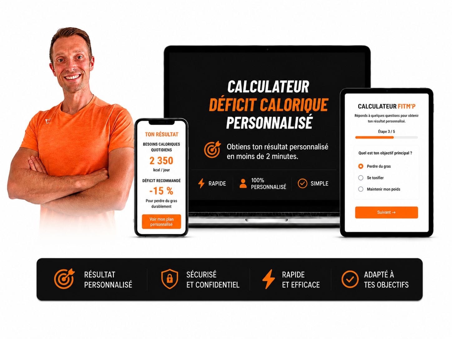 Calculateur offert pour connaître ton déficit calorique personnalisé et perdre du poids - Mathieu Perez, coach sportif