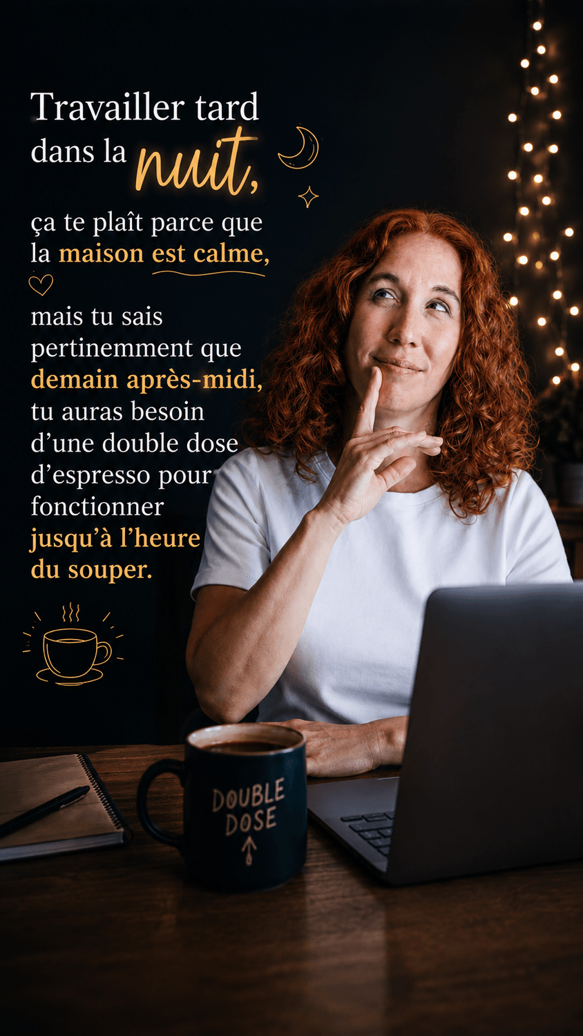 Travailler tard la nuit et manquer d’énergie le lendemain
