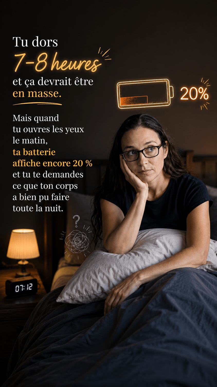 Fatiguée au réveil malgré 7 à 8 heures de sommeil