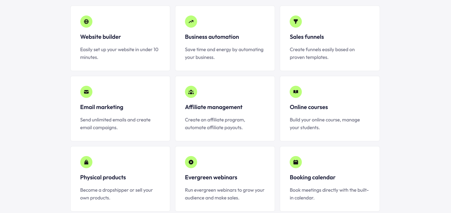 Systeme.io Feature