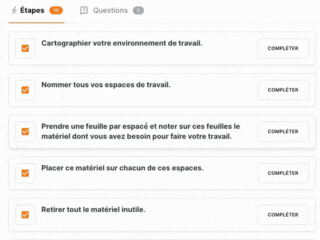 Actions à cocher