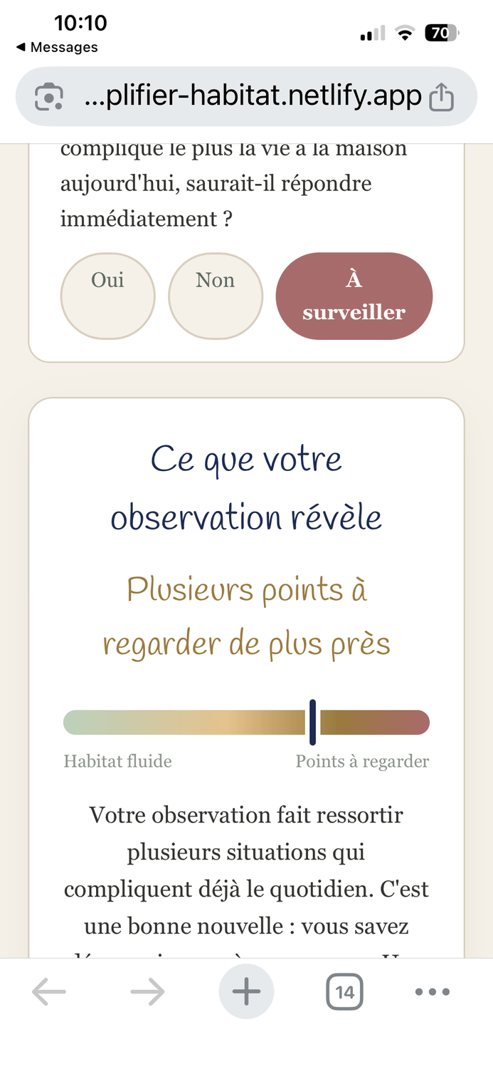 Aperçu de l'application