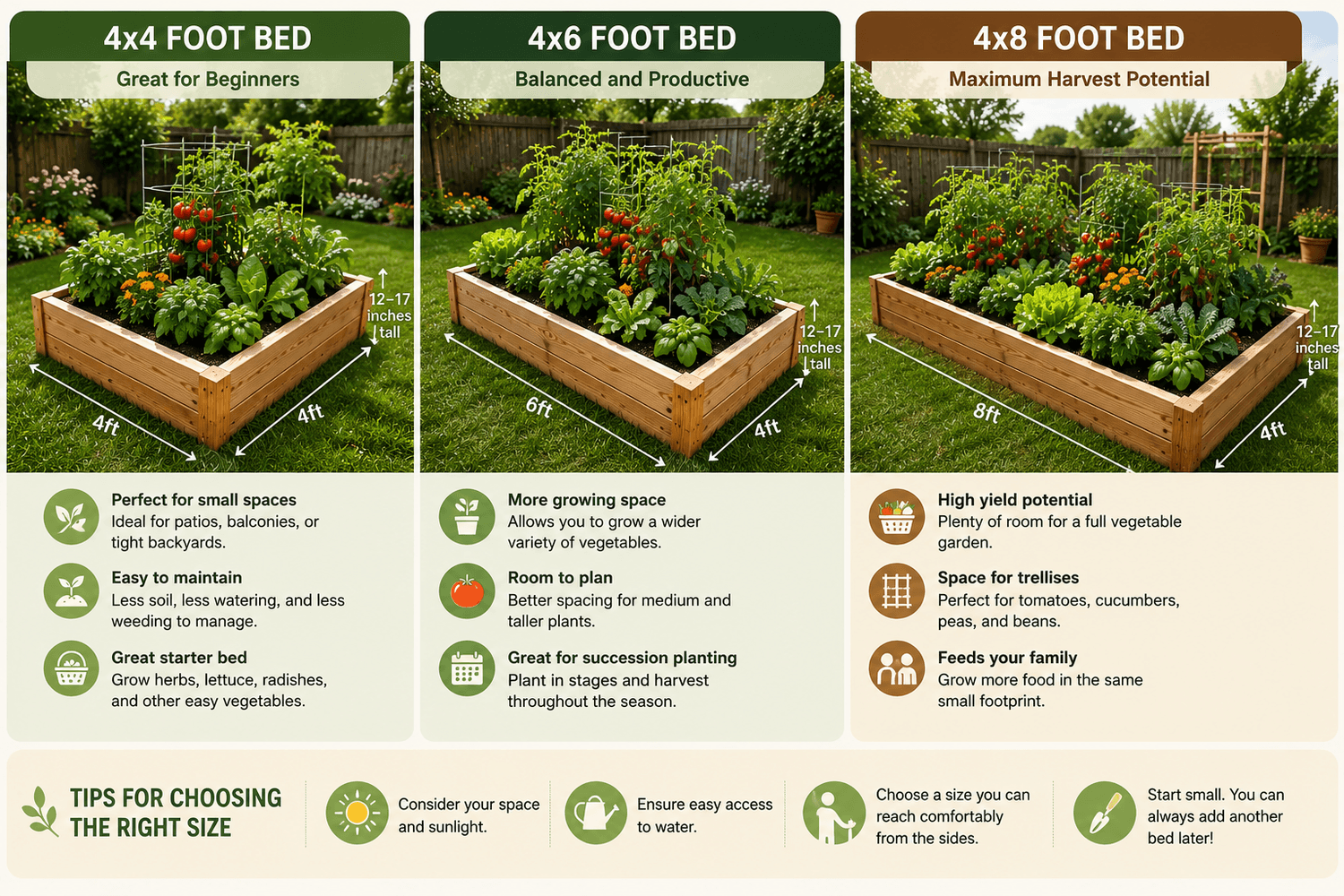 Choose a Manageable Raised Bed Size