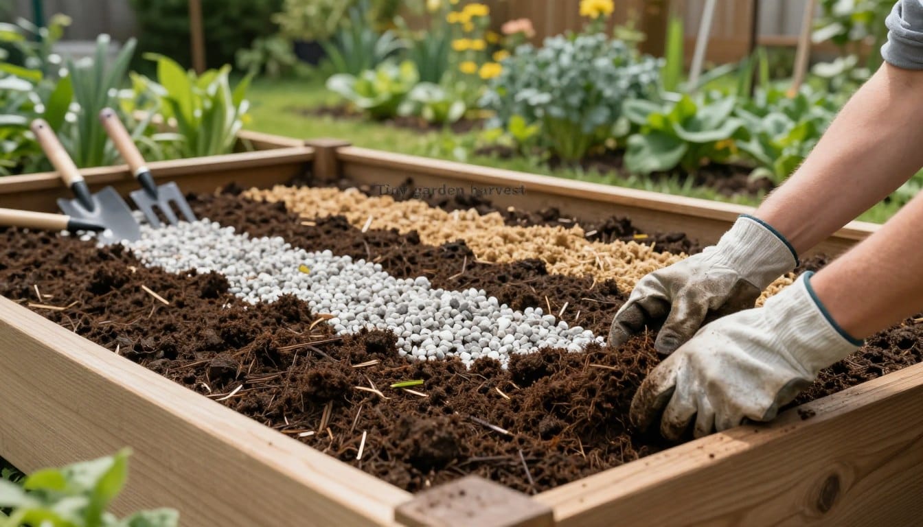 how to fill a raised garden bed