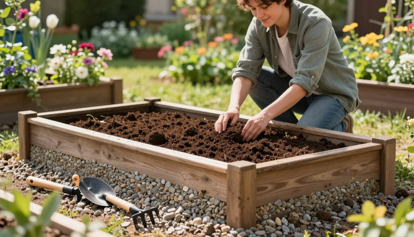 How to fill a raised bed