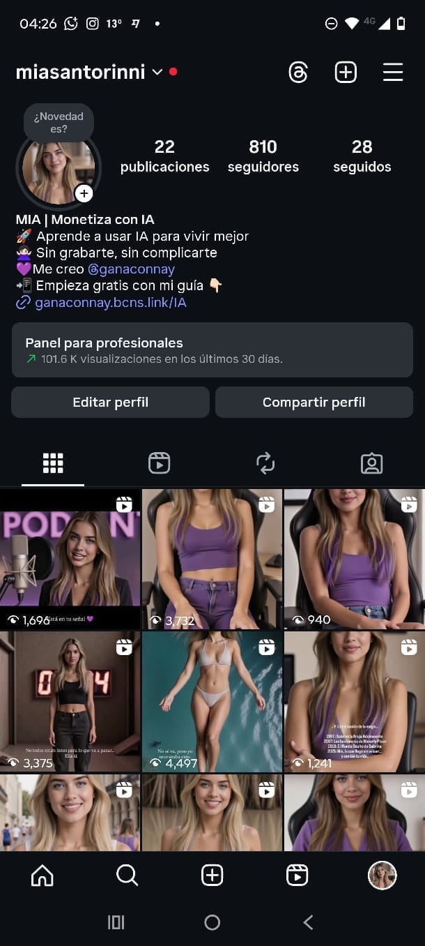 Imagen de MIA mostrando resultados o un flujo de trabajo sencillo