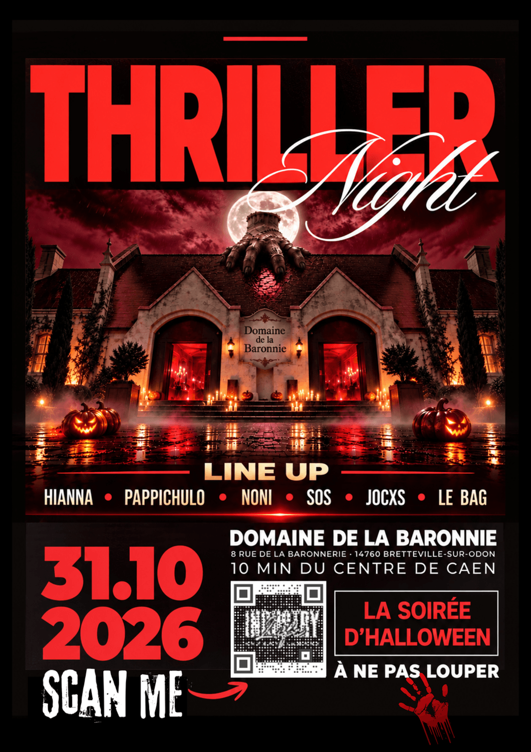 Flyer Thriller Night — Enjaillement