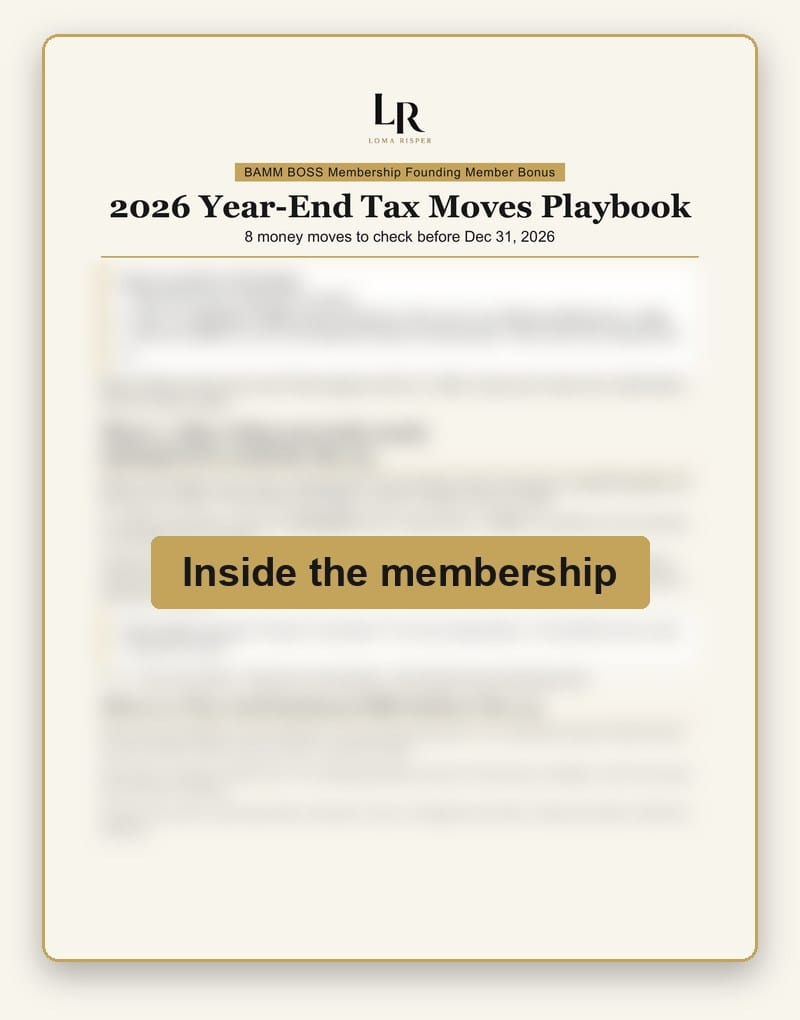 2026 Year-End Tax Moves Playbook (starter) preview
