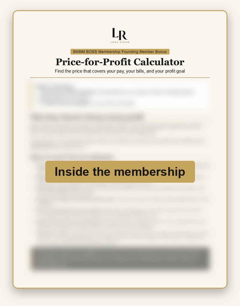 Price-for-Profit Calculator (starter) preview