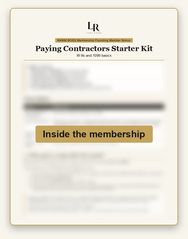 Paying Contractors Starter Kit (W-9s and 1099 basics) preview