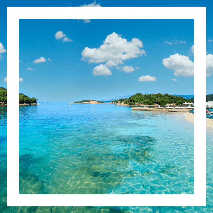 Albania balcony view coffee