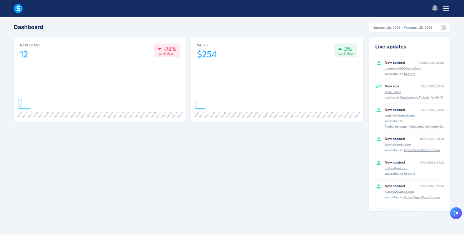 systemeio-login-dashboard