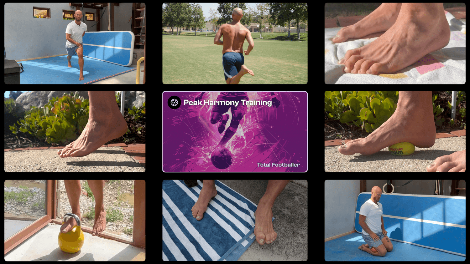 Our exercises in the Peak Harmonrmony Training system is the only ultimate training system for footballers to reverse engineer world class athleticism.