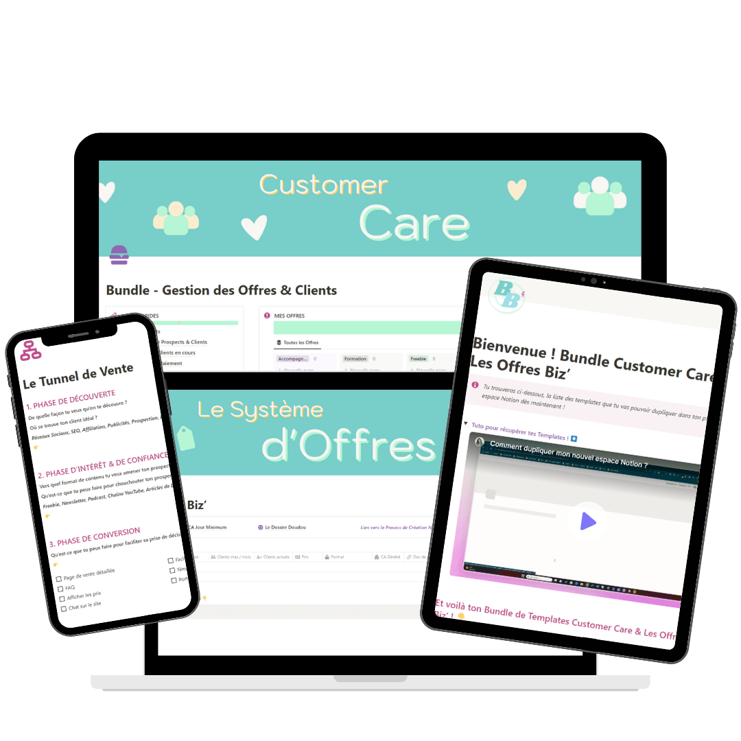 Aperçu du pack Le CRM + Les Offres