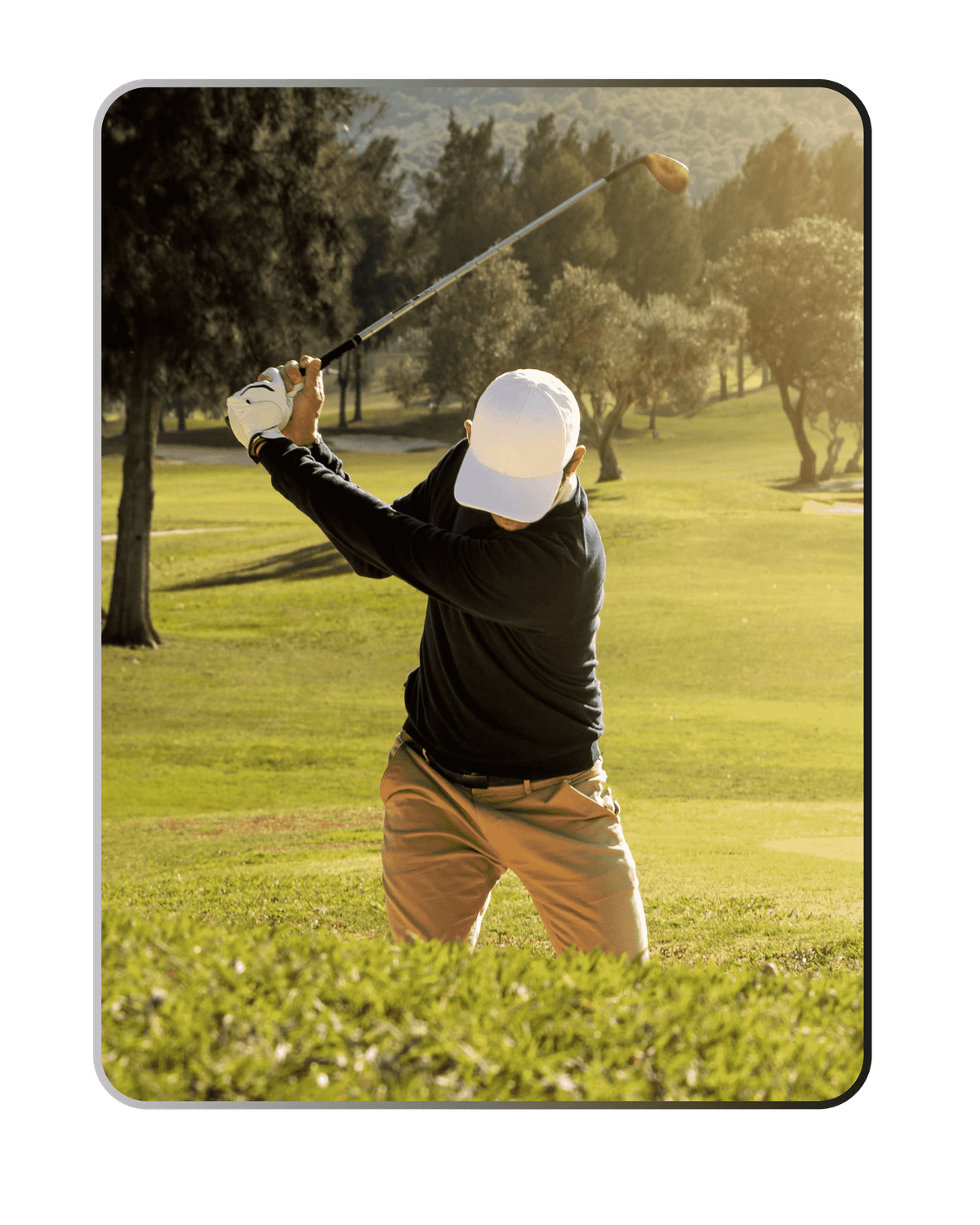 Golfeur sur le parcours