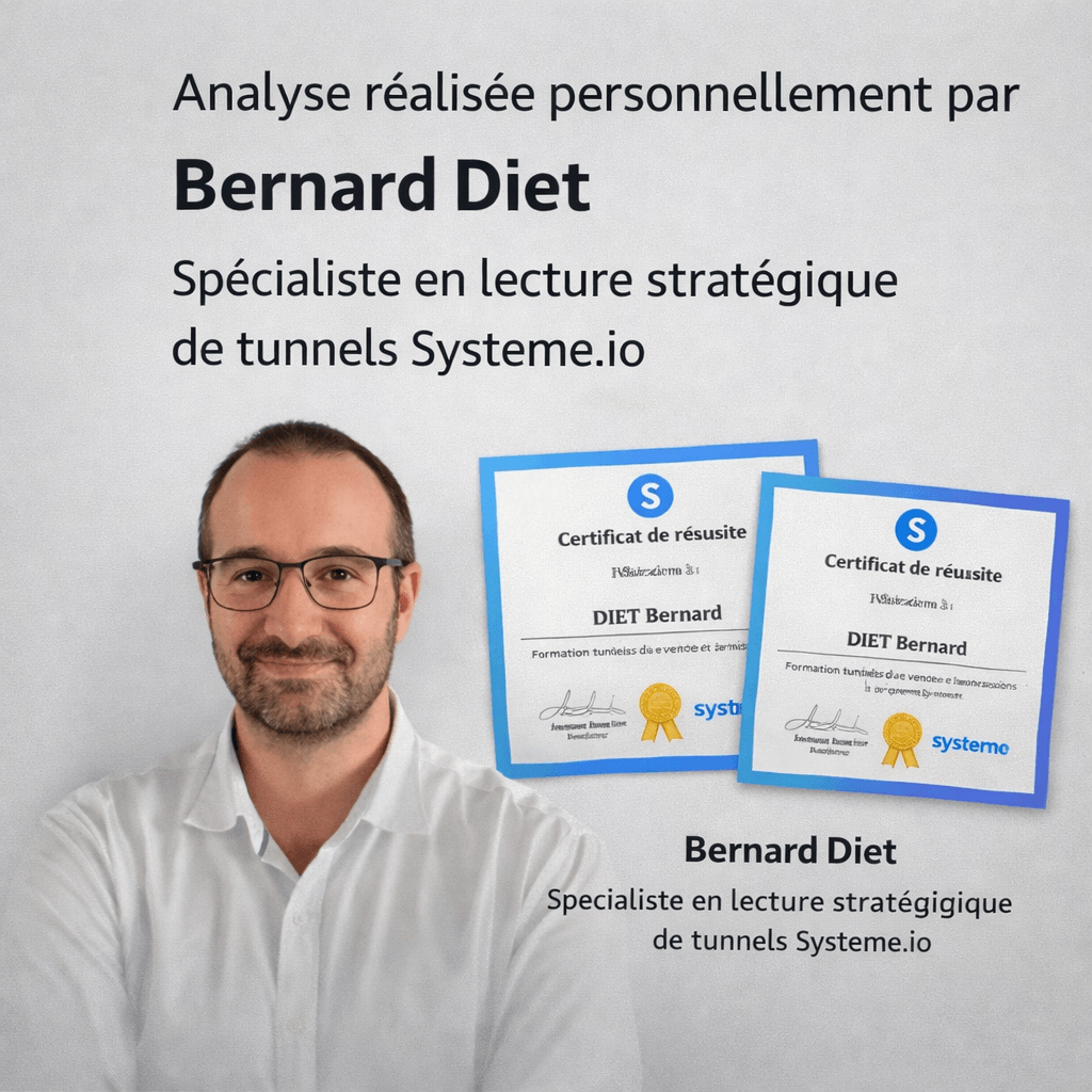 Bernard Diet spécialiste tunnels de vente certifié systeme io