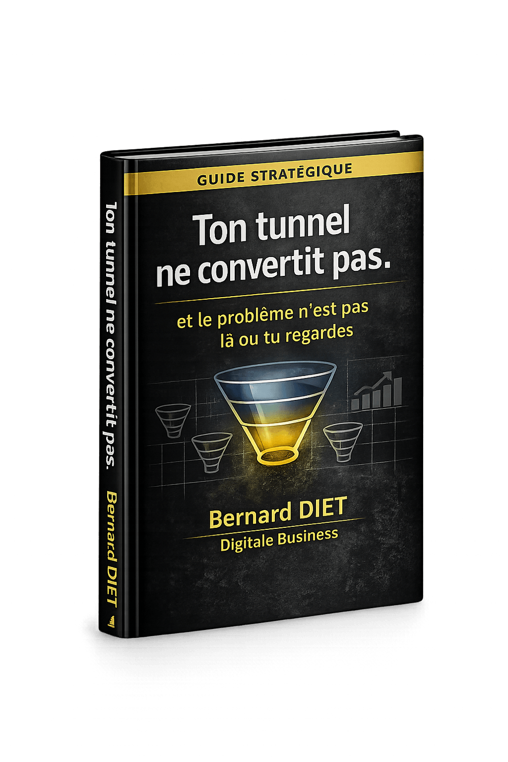 mockup ebook premium sur la cohérence business et les prospects qui décrochent