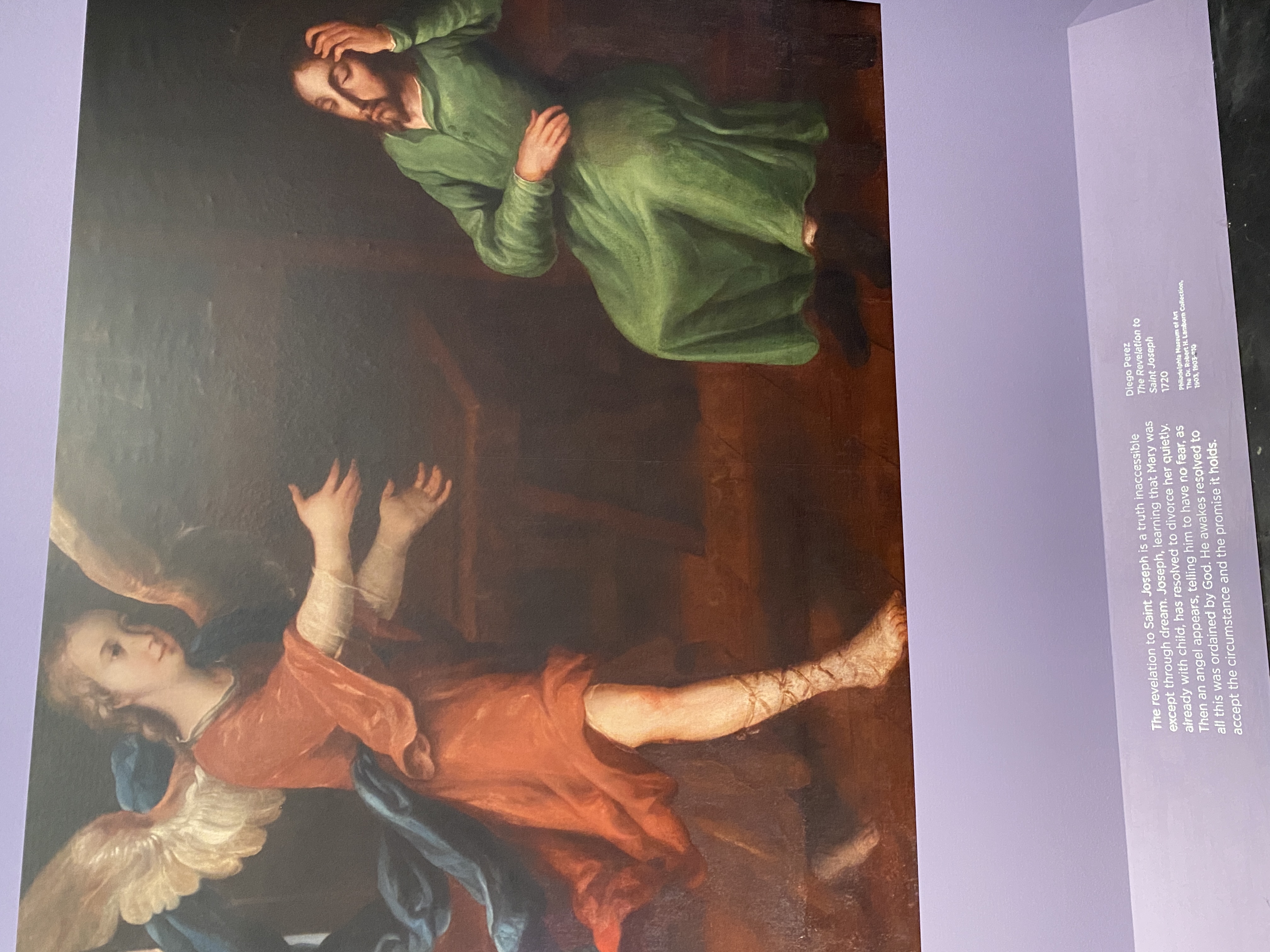 Dalí's painting of St. Joseph being visited by an angel in a dream | The Orthodox Snake Writing Agency