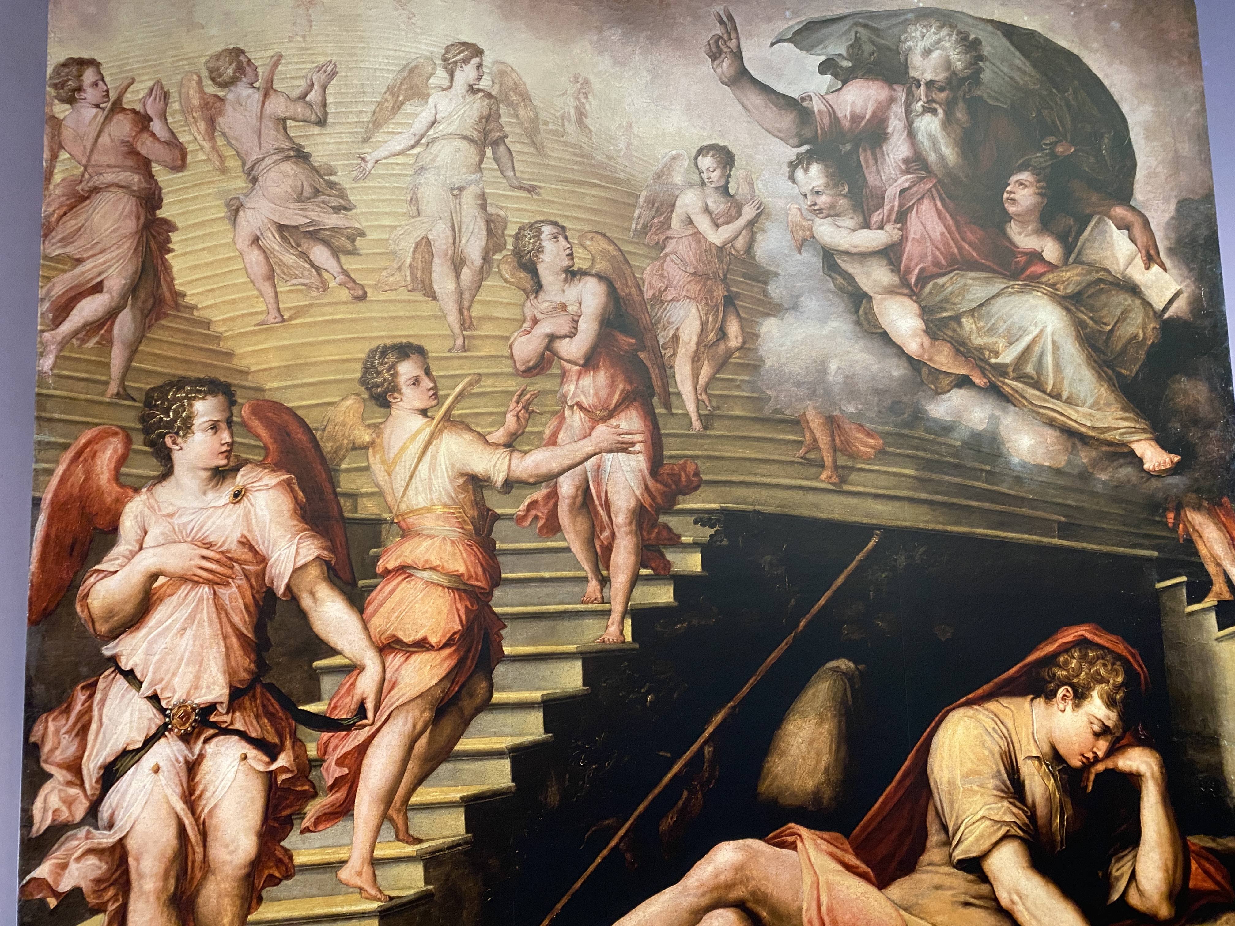 Dalí's painting of Jacob's dream of angels climbing the ladder to God | The Orthodox Snake Writing Agency